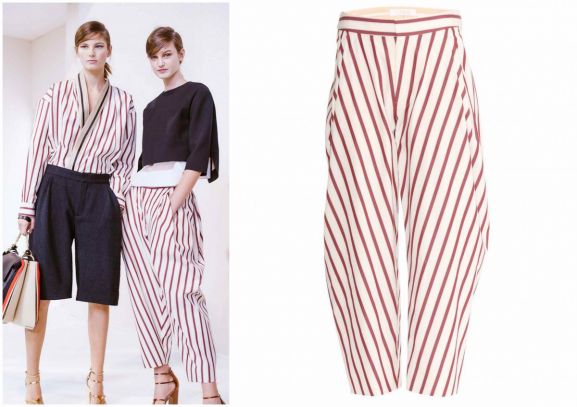 therandomnoise.com_chloe_spring summer 2013_pants_trousers_hose stripes_gestreift_kampagne_campaign_rot weiß